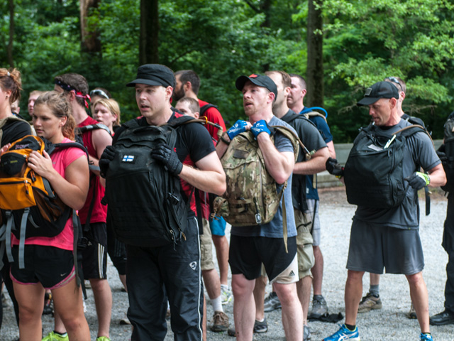 Henry participating in a GORUCK Challenge in Washington D.C.