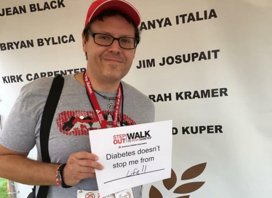 Jim doesn’t let diabetes stop his everyday life.