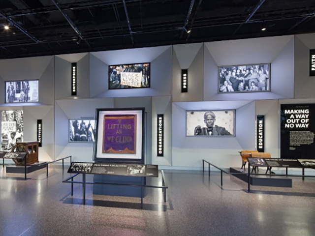 An exhibit at the National Museum of African American History and Culture