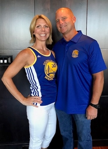 photo of Christine with her husband