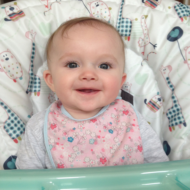 A smiley baby Eloise.