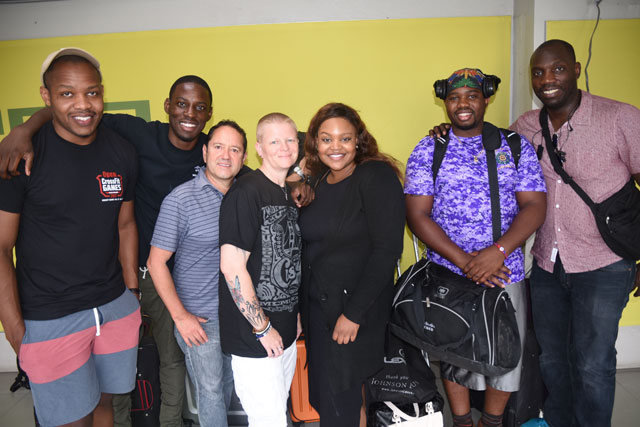 Program volunteers from Cisco (from left to right) Derrick Clarke, Reginald Liger, German Hernandez, Lori Paschall, Latisha Scarborough, Steve Simeus & Florent Dalencourt