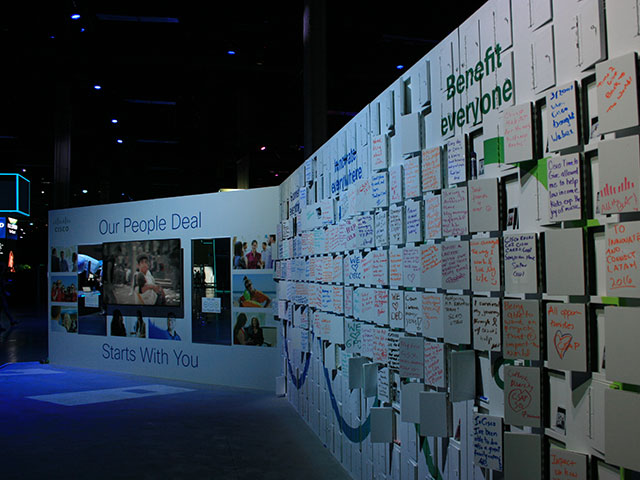 Image of giant wall at GSX
