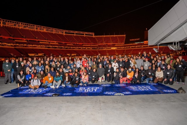 Cisco Team Santa Clara at the inaugural event at  Levi’s Stadium. 