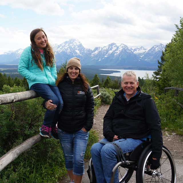 Enjoying a family trip in Grand  Teton National Park.