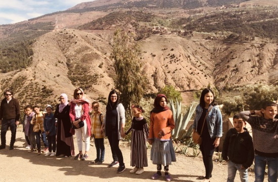Our team visiting local communities in Morocco.