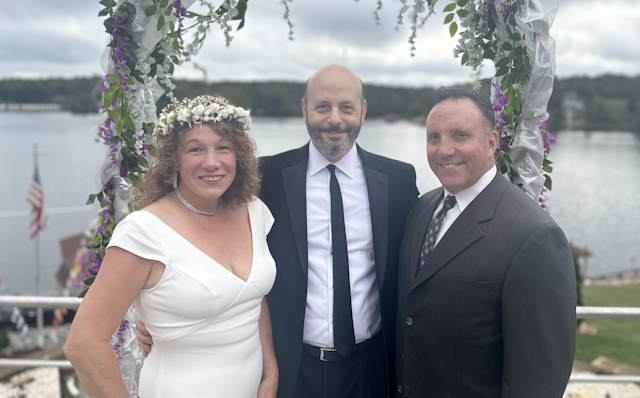 Jerry with Heather and Ken Slusser.