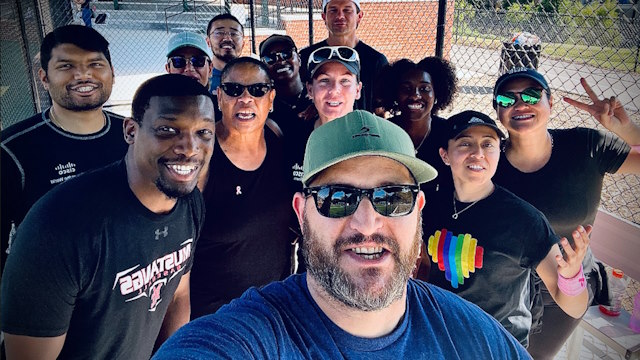 Cisco Inclusive Communities kickball tournament in 2023.