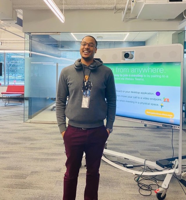 Lorenzo at the Chicago Cisco Meraki office.