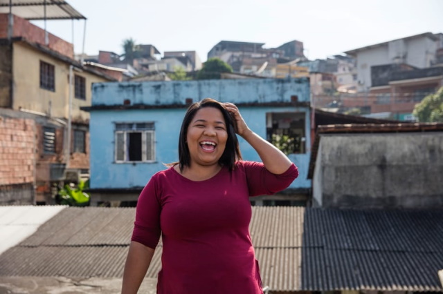 Edna on the terrace of her home in Rio de Janeiro in 2016.