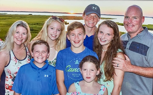 Windy’s family of eight.