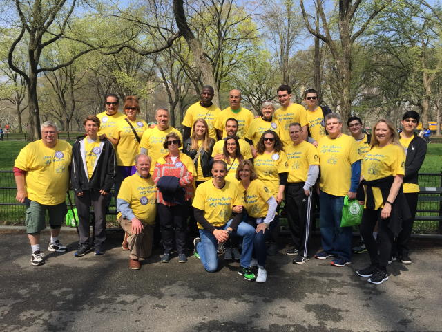 Team Papa’s Rockin’ Walkers in Central Park.