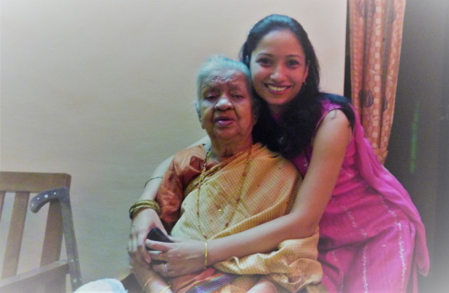 Jenifer with her 93-year-old grandma