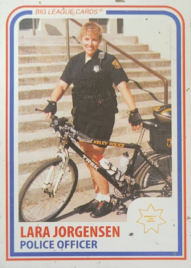 At 23, Lara was a decorated officer leading her department for recovering stolen vehicles. At 25, she was awarded a silver medal for bodybuilding at the California Police Summer Games in 1994.