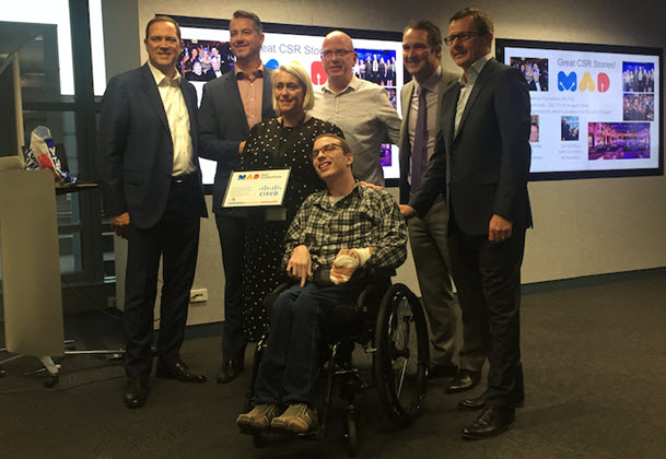 Last year, Chuck and ANZ VP Ken Boal met with MAD Foundation ambassador, Chris Lynch, marking the continued support from Cisco.